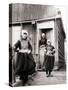 Girls in Traditional Dress, Marken Island, Netherlands, 1898-James Batkin-Stretched Canvas