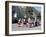 Girls in Traditional Local Dress Dancing in Square at Yanque Village, Colca Canyon, Peru-Tony Waltham-Framed Photographic Print