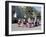 Girls in Traditional Local Dress Dancing in Square at Yanque Village, Colca Canyon, Peru-Tony Waltham-Framed Photographic Print