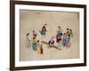 Girls Jumping on a See-Saw-Kim Junkeun-Framed Giclee Print