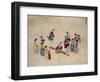 Girls Jumping on a See-Saw-Kim Junkeun-Framed Giclee Print