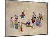 Girls Jumping on a See-Saw-Kim Junkeun-Mounted Giclee Print