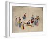 Girls Jumping on a See-Saw-Kim Junkeun-Framed Giclee Print