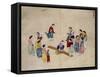 Girls Jumping on a See-Saw-Kim Junkeun-Framed Stretched Canvas