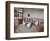 Girls Knitting Socks by Machine at the Elm Lodge School for Blind Girls, London, 1908-null-Framed Photographic Print