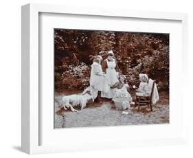 Girls Learning Infant Care, Birley House Open Air School, Forest Hill, London, 1908-null-Framed Photographic Print