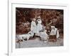 Girls Learning Infant Care, Birley House Open Air School, Forest Hill, London, 1908-null-Framed Photographic Print