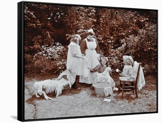 Girls Learning Infant Care, Birley House Open Air School, Forest Hill, London, 1908-null-Framed Stretched Canvas