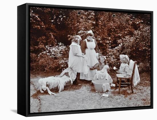 Girls Learning Infant Care, Birley House Open Air School, Forest Hill, London, 1908-null-Framed Stretched Canvas