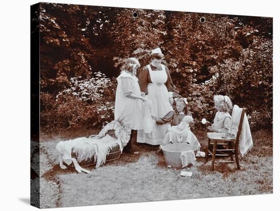 Girls Learning Infant Care, Birley House Open Air School, Forest Hill, London, 1908-null-Stretched Canvas