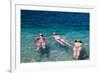 Girls Lying on the Turquoise Sea Water-R Igor-Framed Photographic Print