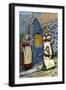 Girls of Strimi Island, Denmark, C1922-Danish Legation-Framed Giclee Print