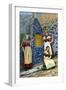 Girls of Strimi Island, Denmark, C1922-Danish Legation-Framed Giclee Print