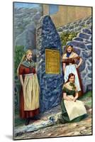 Girls of Strimi Island, Denmark, C1922-Danish Legation-Mounted Giclee Print