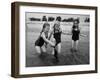 Girls of the Children's School of Modern Dancing, Playing at the Beach-Lisa Larsen-Framed Photographic Print