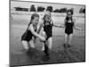 Girls of the Children's School of Modern Dancing, Playing at the Beach-Lisa Larsen-Mounted Photographic Print