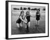 Girls of the Children's School of Modern Dancing, Playing at the Beach-Lisa Larsen-Framed Photographic Print