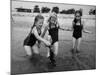 Girls of the Children's School of Modern Dancing, Playing at the Beach-Lisa Larsen-Mounted Photographic Print