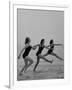 Girls of the Children's School of Modern Dancing, Rehearsing on the Beach-Lisa Larsen-Framed Photographic Print