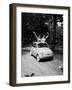 Girls on Board Fiat 500-null-Framed Photographic Print