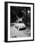 Girls on Board Fiat 500-null-Framed Photographic Print