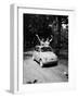 Girls on Board Fiat 500-null-Framed Photographic Print