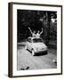Girls on Board Fiat 500-null-Framed Photographic Print