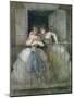 Girls on the Balcony, 1855-60-Constantin Guys-Mounted Giclee Print