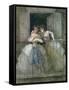 Girls on the Balcony, 1855-60-Constantin Guys-Framed Stretched Canvas