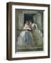 Girls on the Balcony, 1855-60-Constantin Guys-Framed Giclee Print