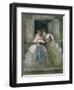 Girls on the Balcony, 1855-60-Constantin Guys-Framed Giclee Print