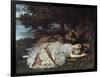 Girls on the Banks of the Seine, 1856/57-Gustave Courbet-Framed Giclee Print