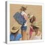 Girls on the Beach-Carlos Casamayor-Stretched Canvas