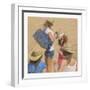 Girls on the Beach-Carlos Casamayor-Framed Giclee Print