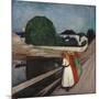 Girls On The Bridge 1901-Edvard Munch-Mounted Giclee Print