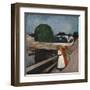 Girls On The Bridge 1901-Edvard Munch-Framed Giclee Print