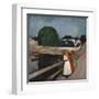 Girls On The Bridge 1901-Edvard Munch-Framed Giclee Print