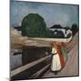 Girls On The Bridge 1901-Edvard Munch-Mounted Giclee Print