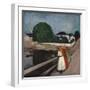 Girls On The Bridge 1901-Edvard Munch-Framed Giclee Print