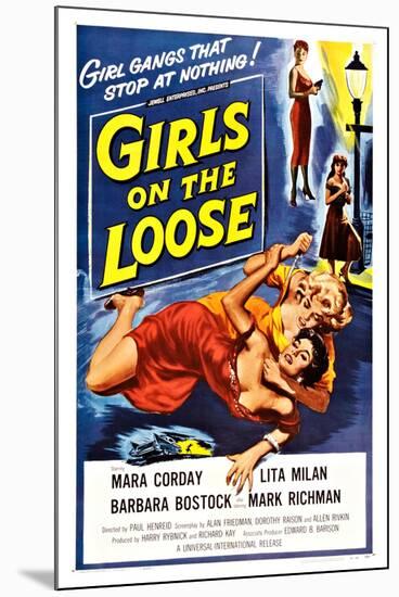 Girls on the Loose-null-Mounted Premium Giclee Print