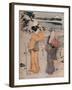 Girls on the Seashore, c17th century, (1914)-Torii Kiyonaga-Framed Giclee Print