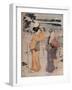 Girls on the Seashore, c17th century, (1914)-Torii Kiyonaga-Framed Giclee Print