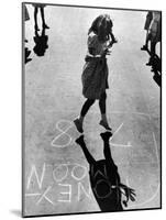 Girls Playing Hopscotch-Ralph Morse-Mounted Photographic Print