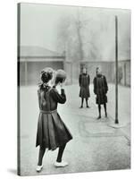 Girls Playing Netball, Chelsea Secondary School (Hortensia Road School), London, 1911-null-Stretched Canvas