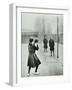 Girls Playing Netball, Chelsea Secondary School (Hortensia Road School), London, 1911-null-Framed Photographic Print