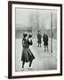 Girls Playing Netball, Chelsea Secondary School (Hortensia Road School), London, 1911-null-Framed Photographic Print