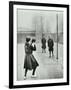 Girls Playing Netball, Chelsea Secondary School (Hortensia Road School), London, 1911-null-Framed Photographic Print