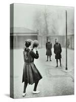 Girls Playing Netball, Chelsea Secondary School (Hortensia Road School), London, 1911-null-Stretched Canvas