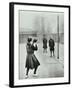 Girls Playing Netball, Chelsea Secondary School (Hortensia Road School), London, 1911-null-Framed Photographic Print