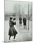 Girls Playing Netball, Chelsea Secondary School (Hortensia Road School), London, 1911-null-Mounted Photographic Print